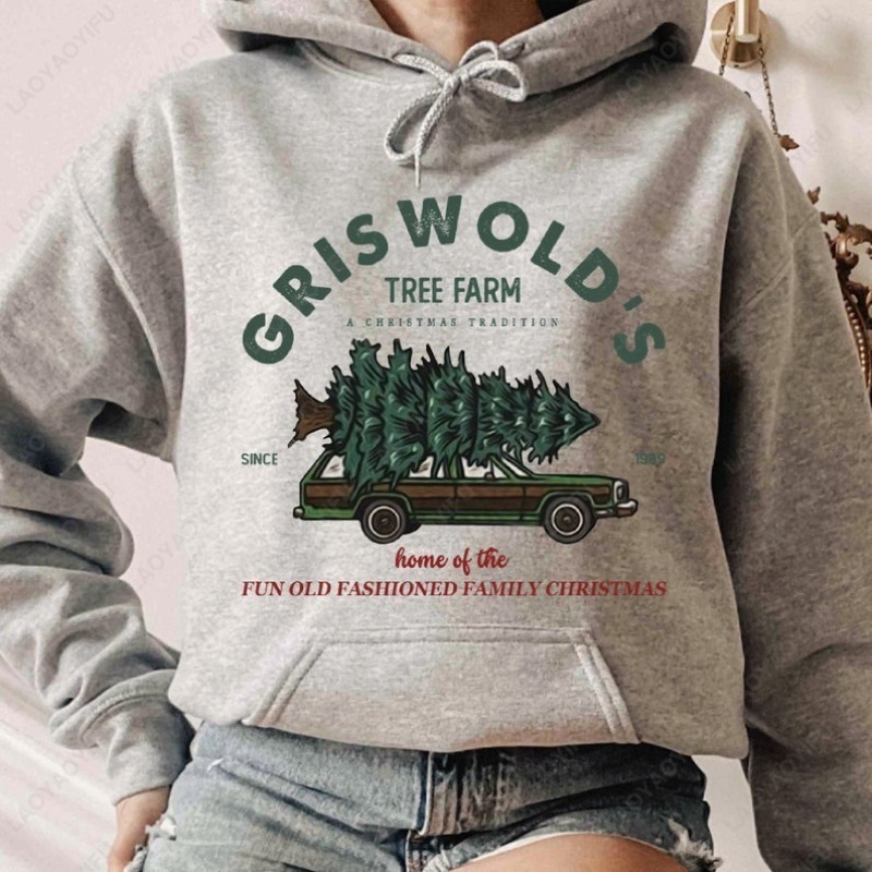 Family Tree Print - Толстовка с капюшоном Griswold's Tree Farm,