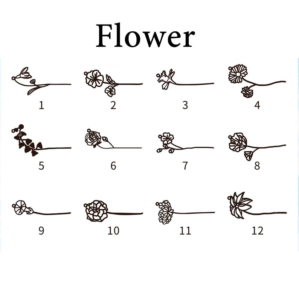 Индивидуальное ожерелье Haiyuf – обзор и цена Birth Flower Necklace
